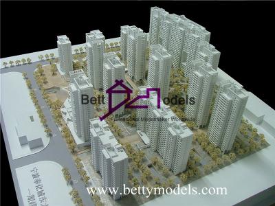 Shanghai white residential scale models
