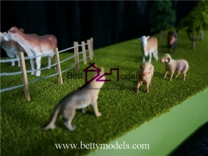 Australia cattle farm scene scale models